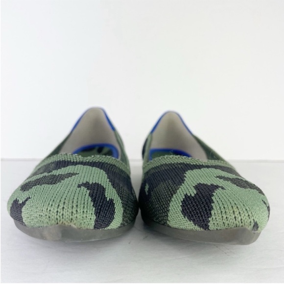 Rothy’s The Point Olive Camo Camouflage Flats Limited Edition Retired Size 8 - Picture 3 of 14